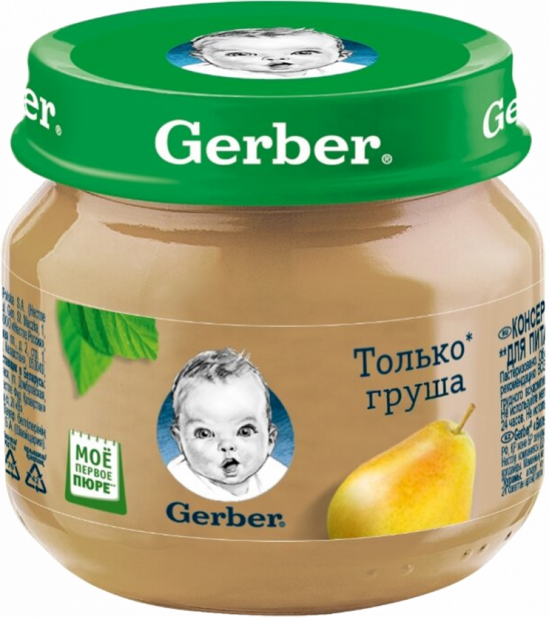 Пюре ТМ Gerber Только груша 80г