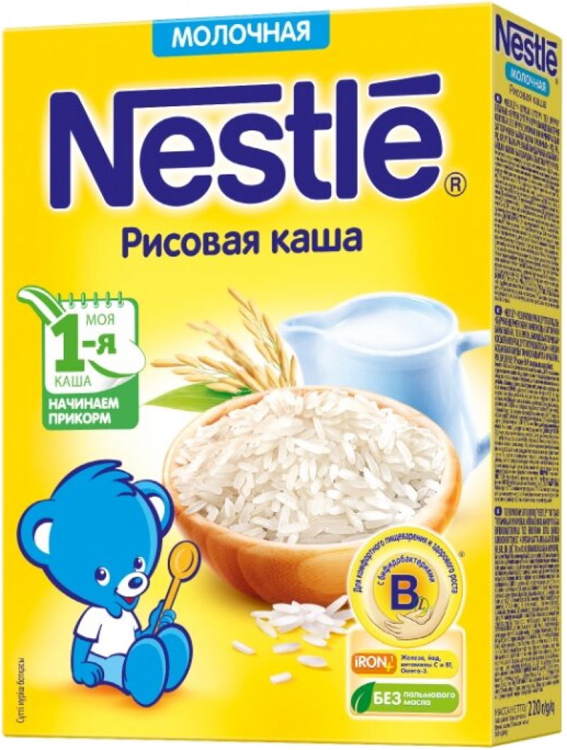 Каша ТМ Nestle молочная рисовая 220г