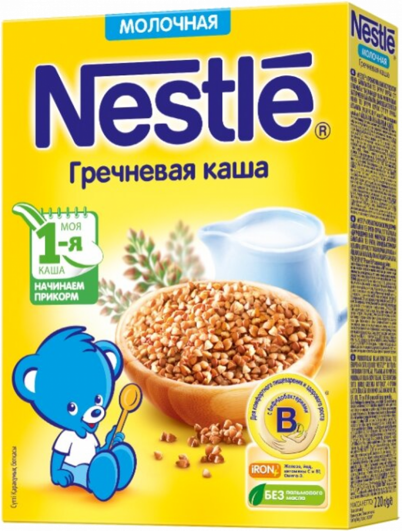 Каша ТМ Nestle молочная гречневая 220г
