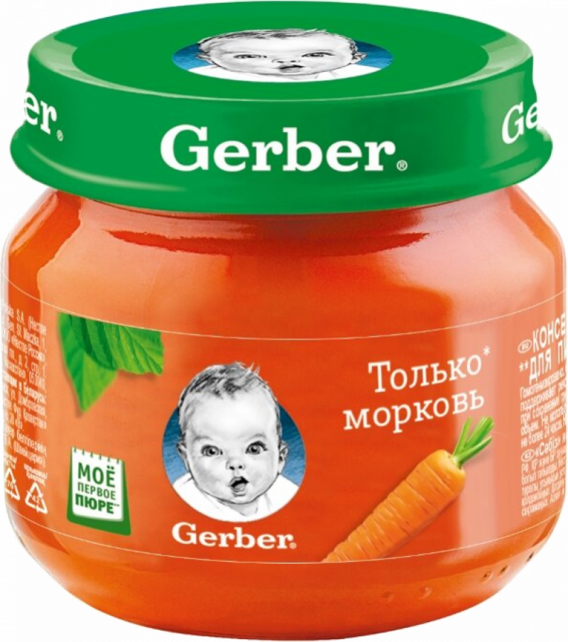 Пюре ТМ Gerber Только морковь 80г