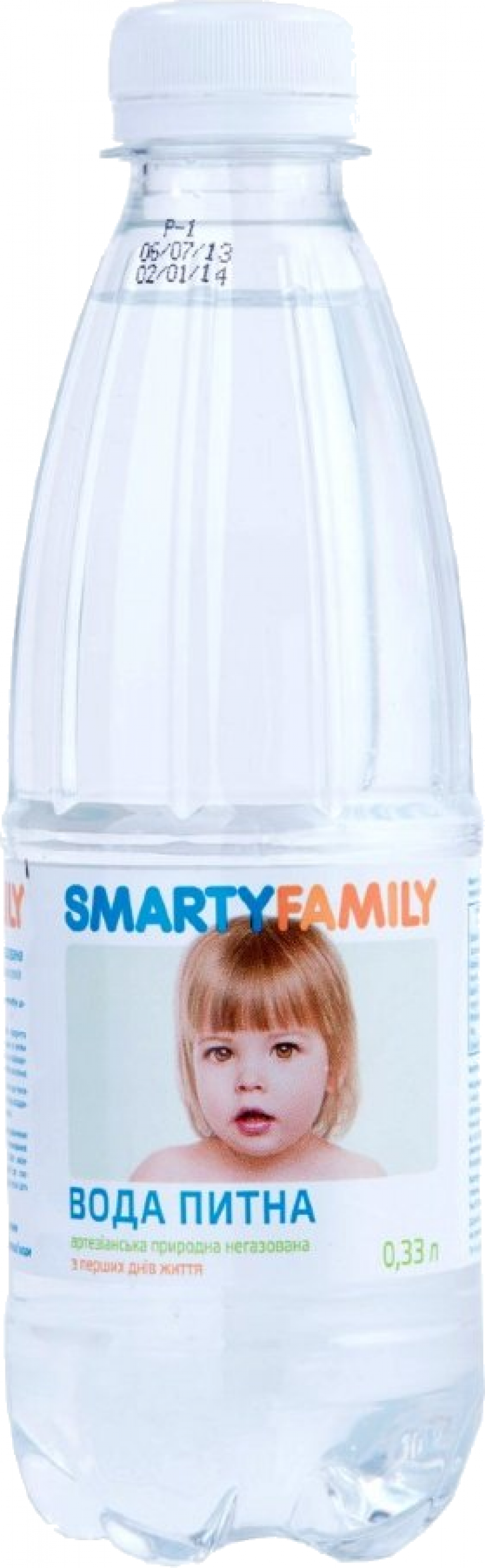 Вода ТМ Smarty Family питьевая для детского питания 0,33л