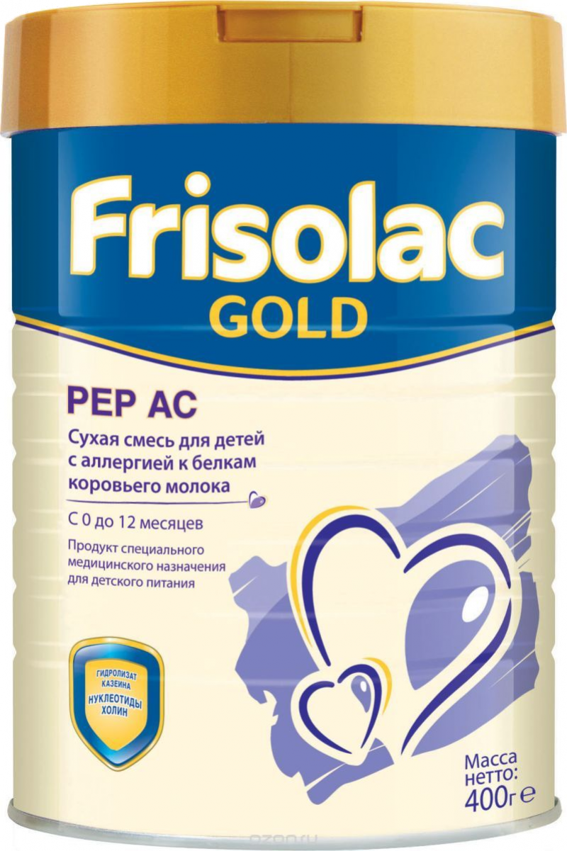 Сухая молочная смесь ТМ Friso Frisolac Gold ПЕП АС для диетического питания 400г