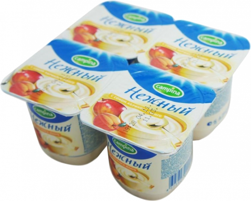 Йогурт Нежный 100гр 1,2% Абрикос-Манго
