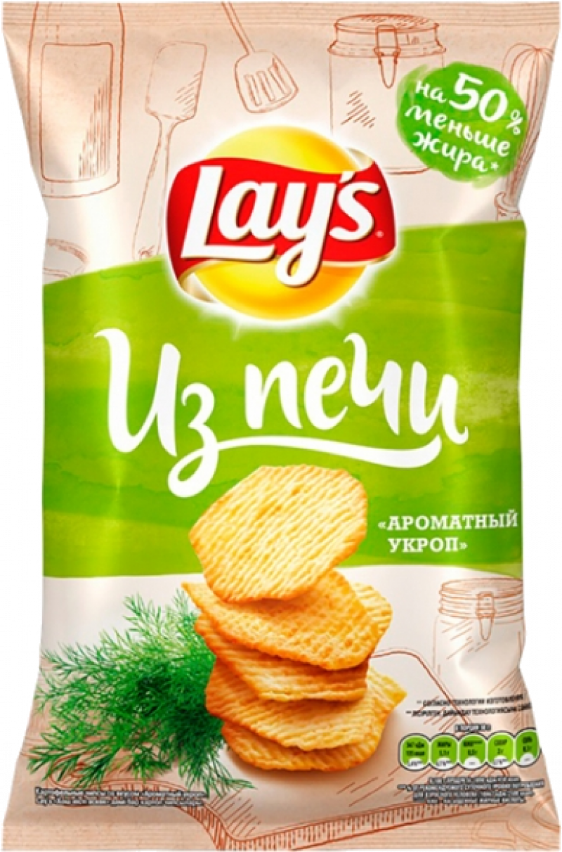 Чипсы ТМ Lays Из Печи Укроп 85г