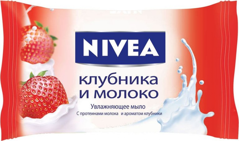 Мыло ТМ NIVEA Клубника и молоко 90г