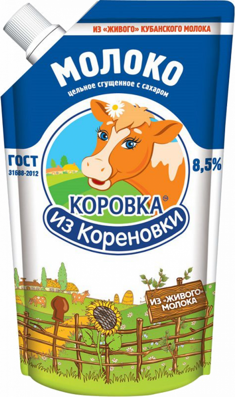 Молоко сгущенное ТМ Коровка из Кореновки 8,5% 270мл