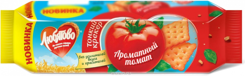 Крекер ТМ Любятово Ароматный томат 100г
