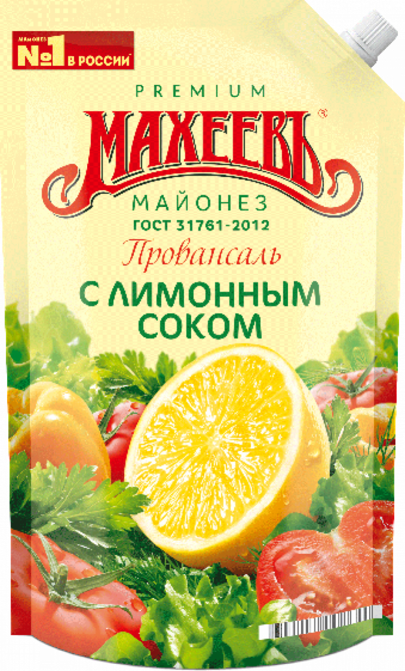 Майонез ТМ Махеевъ Провансаль с лимонным соком 50,5% 800мл