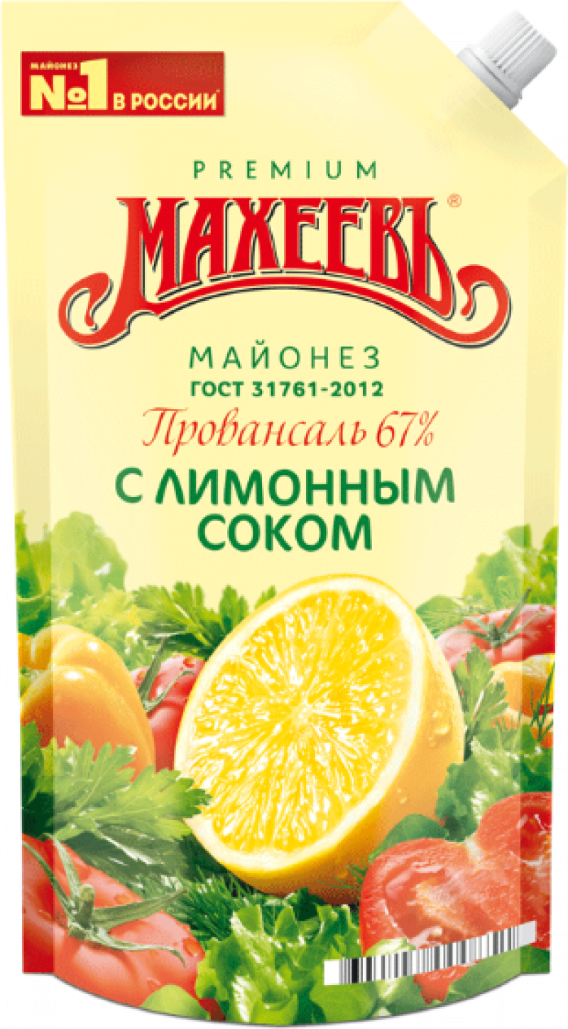 Майонез ТМ Махеевъ Провансаль с лимонным соком 67% 400мл