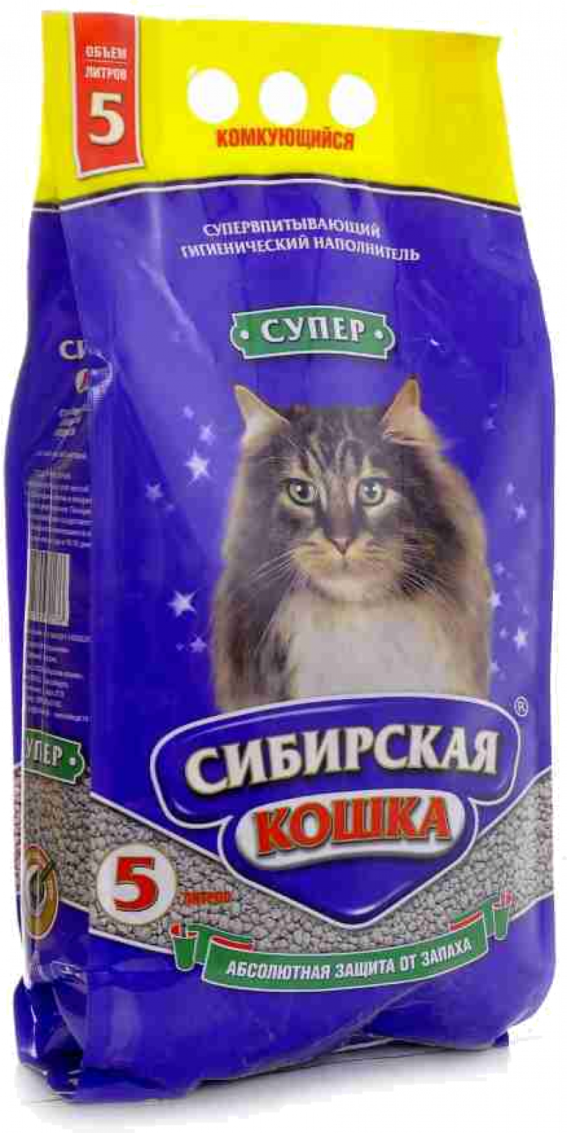 Наполнитель ТМ Сибирская Кошка СУПЕР 3л