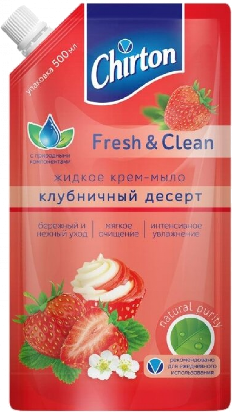 Крем-мыло ТМ Chirton клубничный десерт 500мл