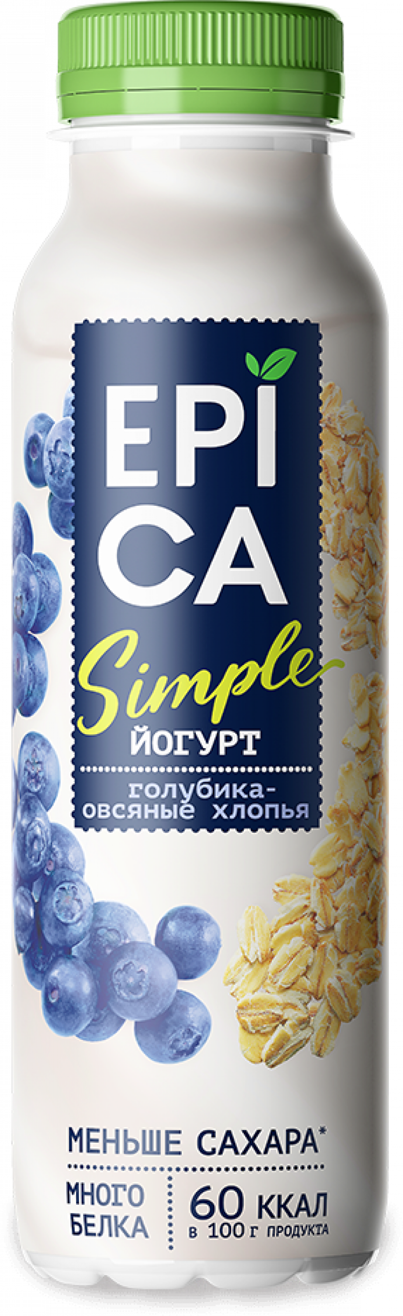 Йогурт Epica Simple 1.2% 290г БУТ Голуб-Овсянка