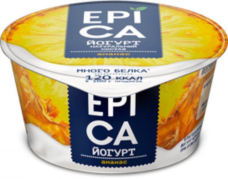 Йогурт ТМ Epica Ананас 4,8% 130г