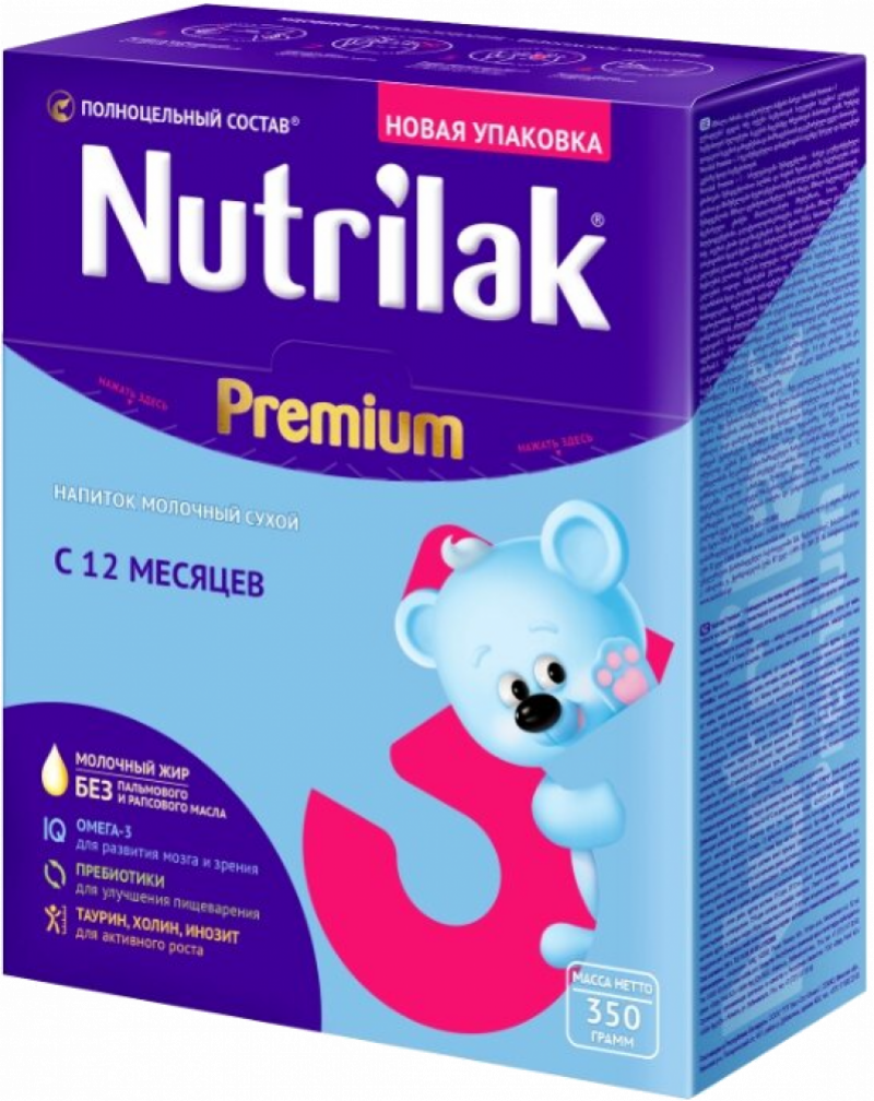 Смесь Nutrilak (InfaPrim) Premium 3 (старше 12 месяцев) 350г