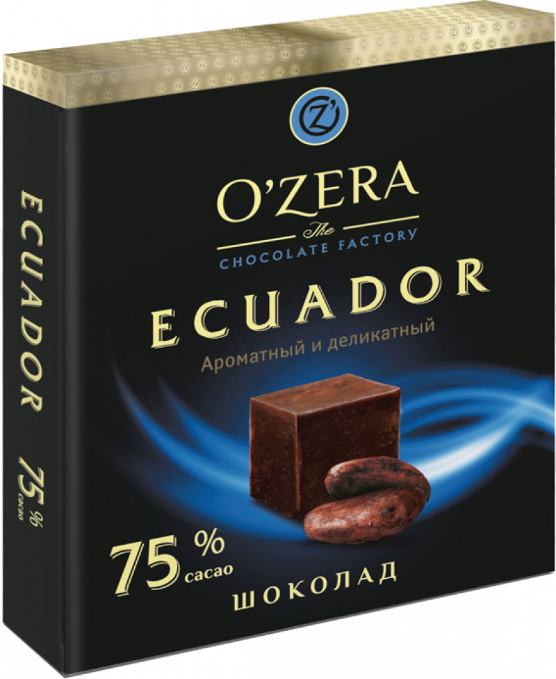 Шоколад ТМ OZera Ecuador 75% 90г
