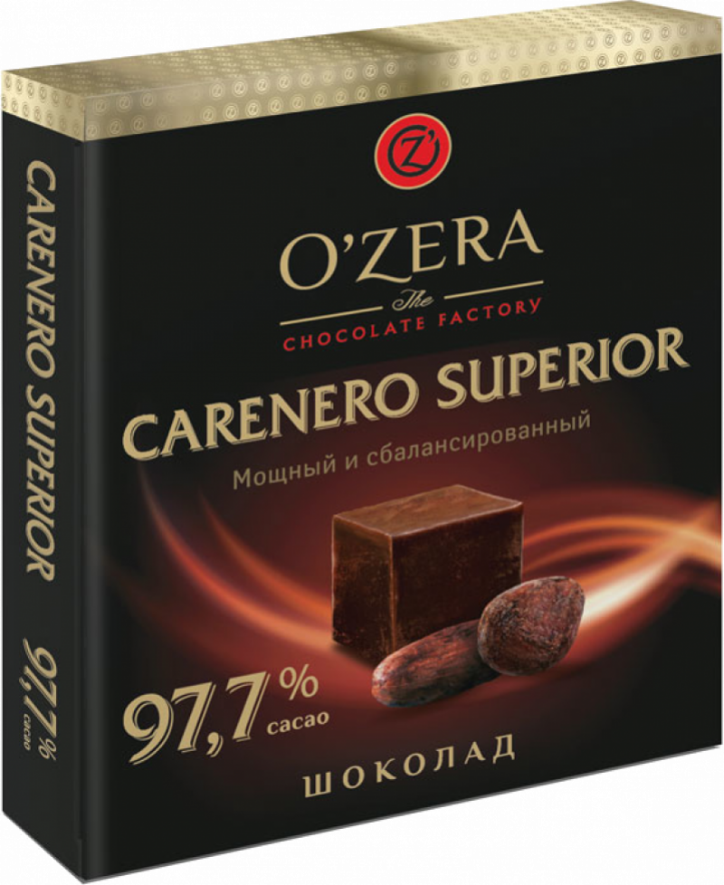 Шоколад ТМ OZera Carenero Superior 97,7% 90г