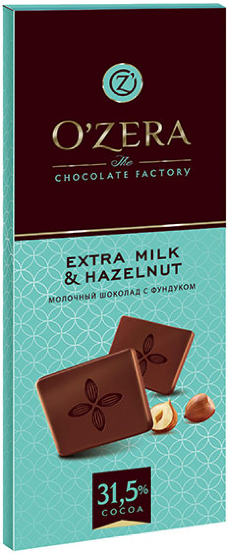 Шоколад ТМ OZera Extra milk & Hazelnut 90г