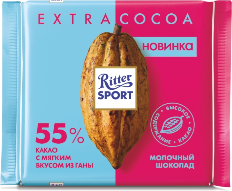 Шоколад ТМ Ritter Sport какао 55% 100г