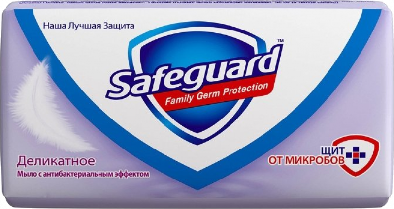 Мыло ТМ Safeguard Антибактериальное Деликатное 90г