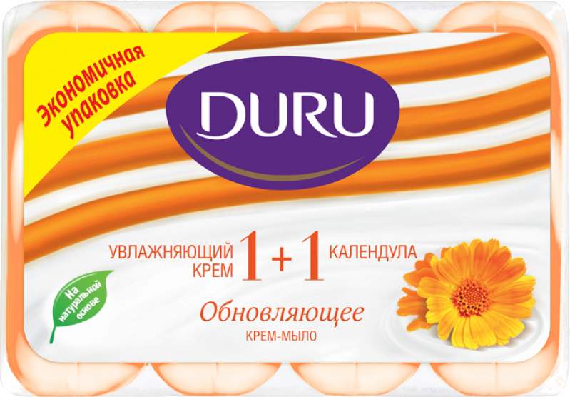 Крем-мыло ТМ Duru Soft Sensations 1+1 Крем & календула 360г