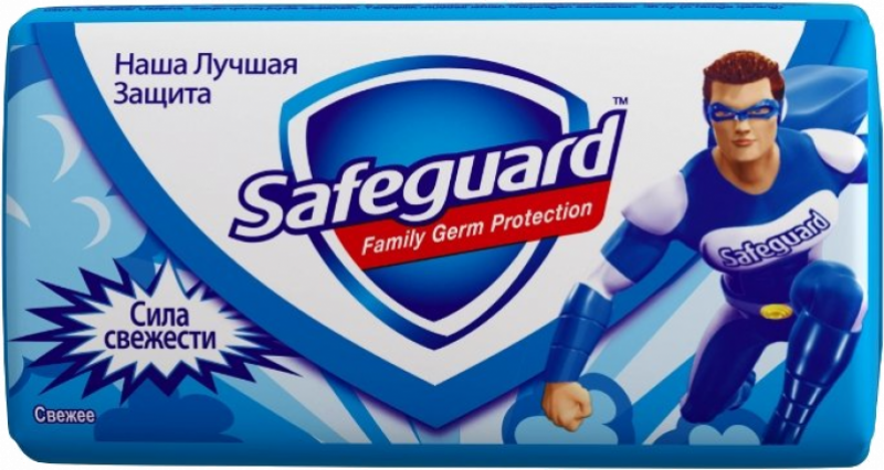 Мыло ТМ Safeguard Антибактериальное Сила свежести 90г