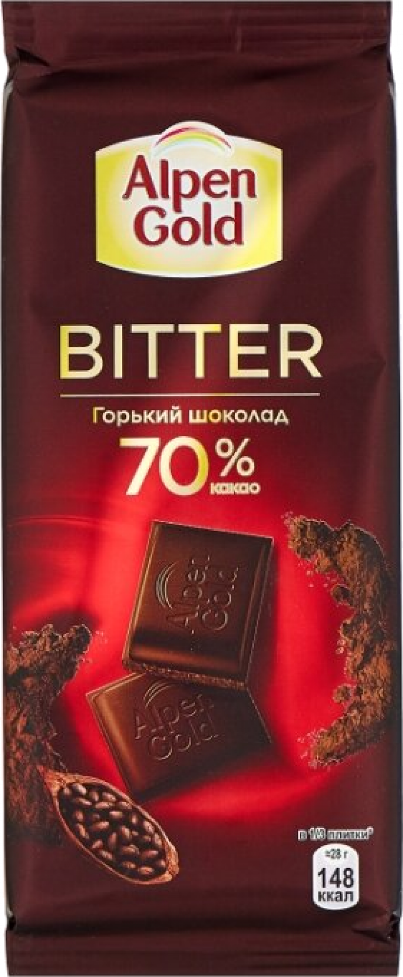 Шоколад ТМ Alpen Gold Bitter горький 70% 85г