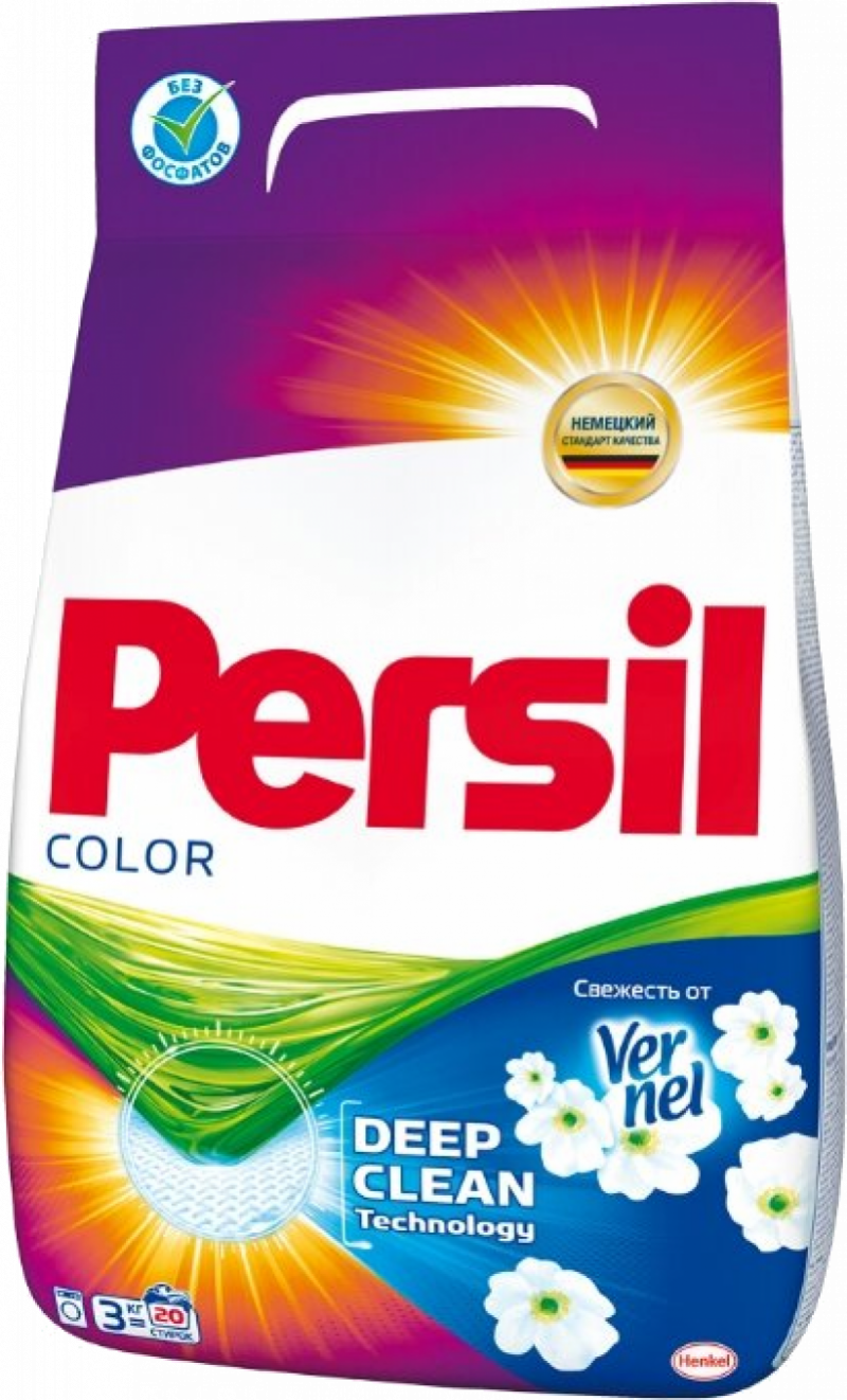 Порошок стиральный ТМ Persil Color Свежесть от Vernel 3кг