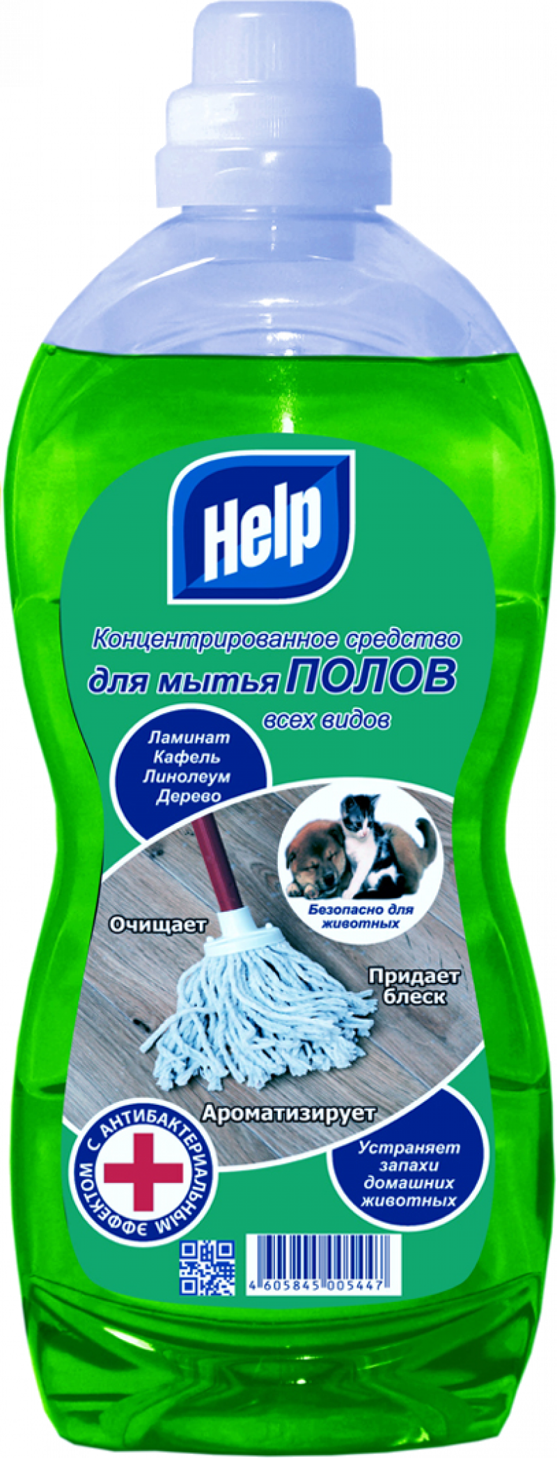 Средство для мытья полов ТМ Help от запахов 1л