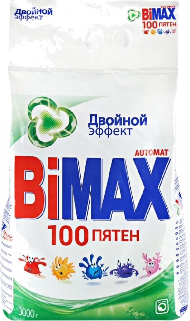 Порошок стиральный ТМ Bimax 100 пятен автомат 3кг