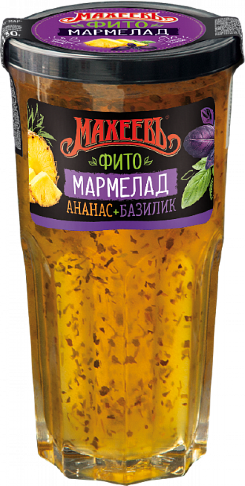 Мармелад ТМ Махеевъ желейно-фруктовый Ананасовый с базиликом 230г