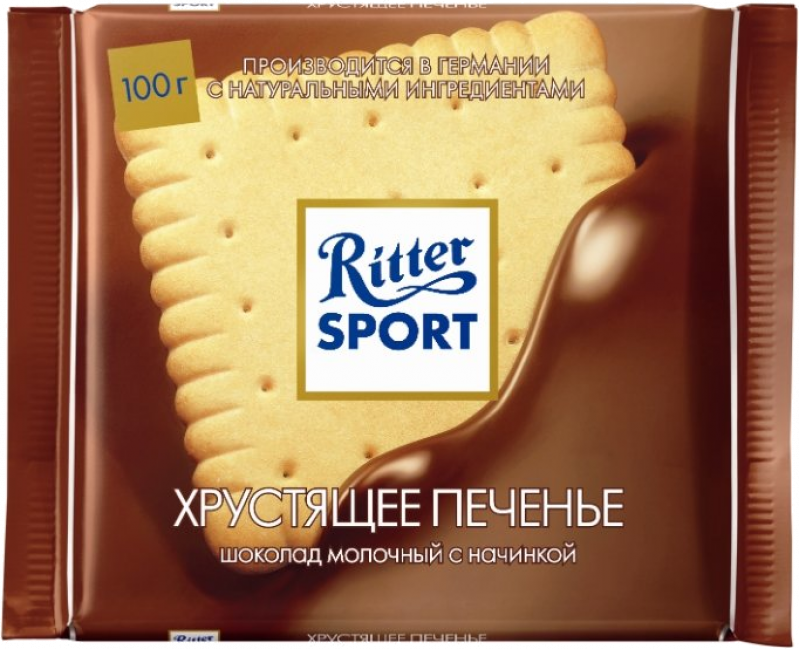 Шоколад ТМ Ritter Sport хрустящее печенье 100г