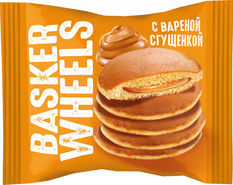 Пирожные ТМ Basker Wheels с варенной сгущенкой 36г