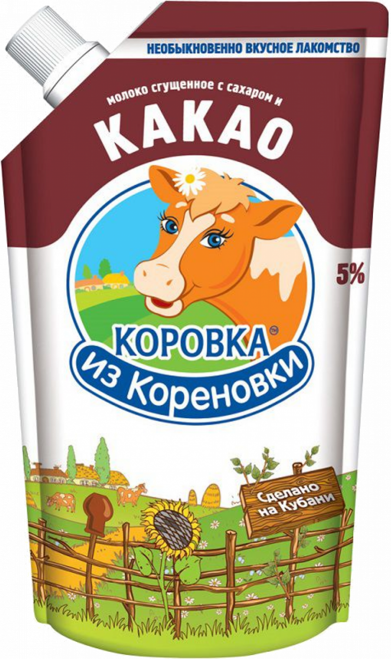 Молоко сгущенное ТМ Коровка из Кореновки Какао 5% 270г