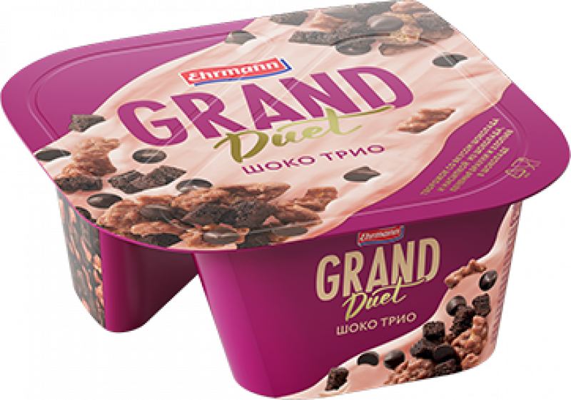 Йогурт ТМ Grand Duet Шоколад Шоко Трио 5,5% 135г