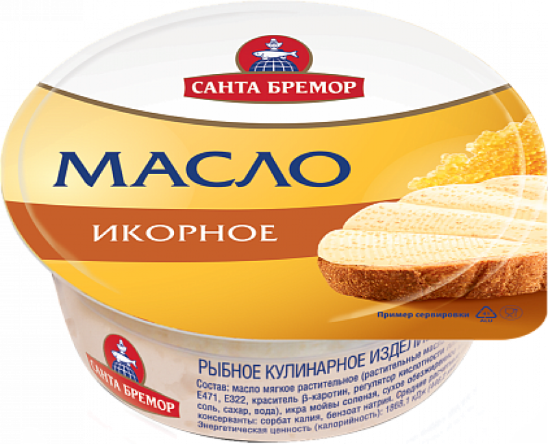 Масло ТМ Санта Бремор икорное 100г