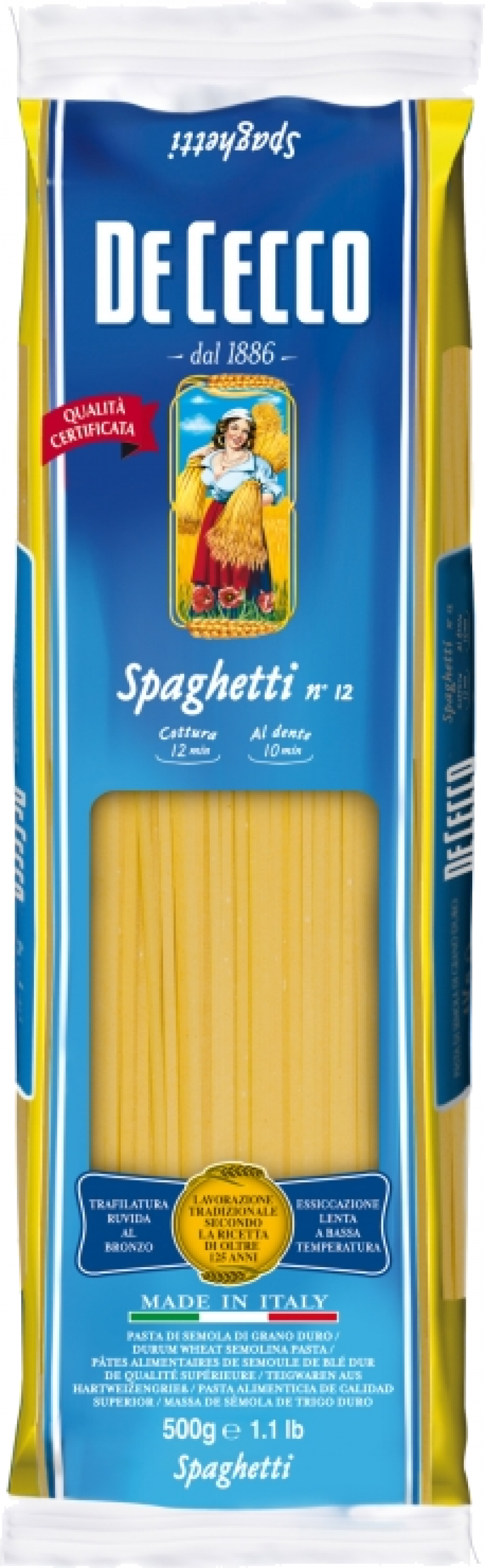 Макаронные изделия ТМ De Cecco Spaghetti Спагетти 500г