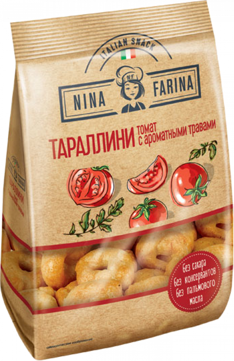 Тараллини ТМ Nina Farina томат и ароматные травы 180г