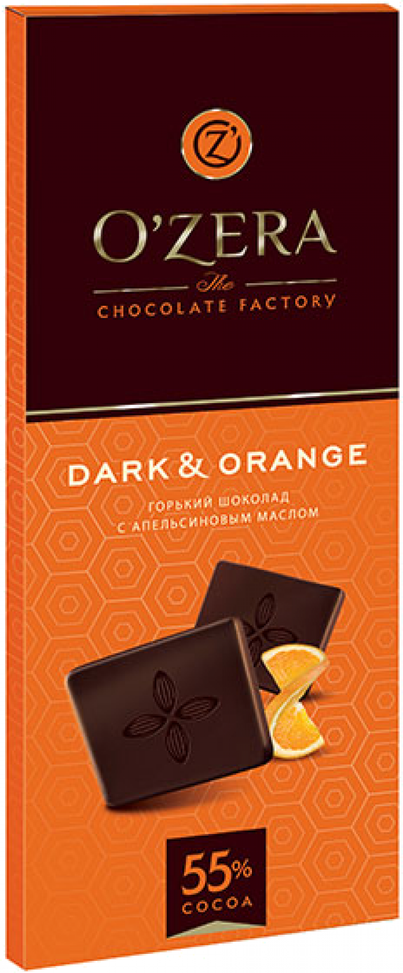 Шоколад ТМ OZera Dark & Orange 55% 90г