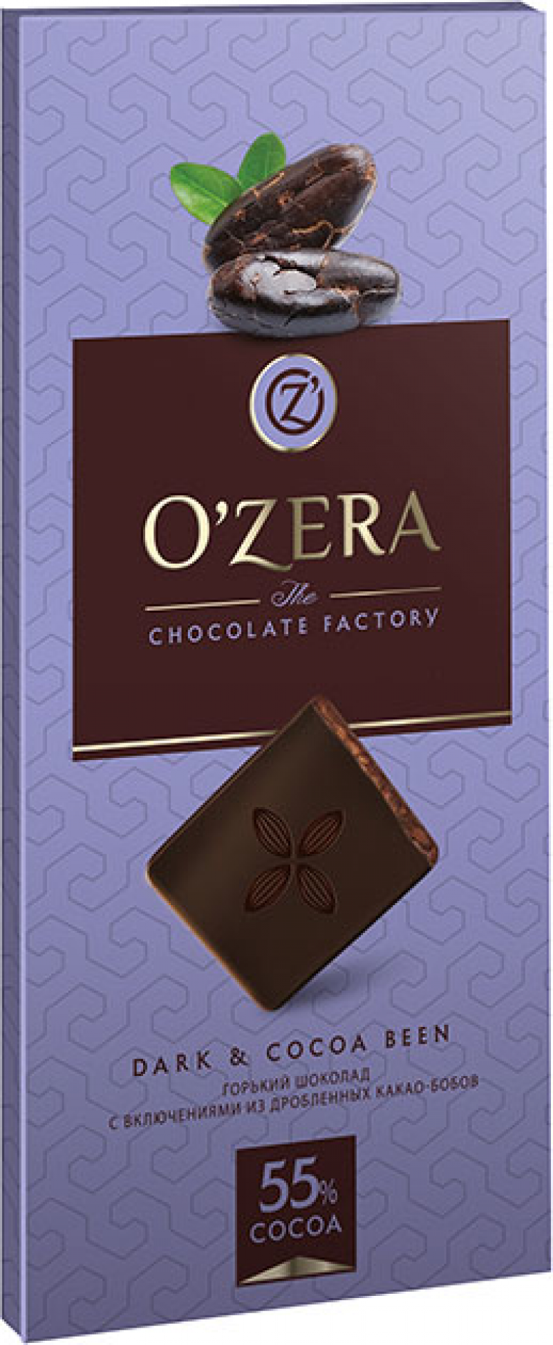 Шоколад ТМ OZera Dark & cocoa bean 100г