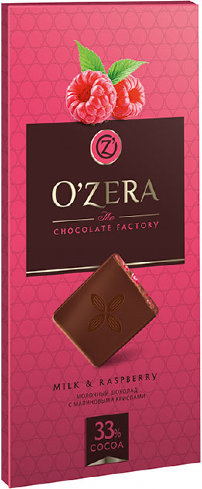 Шоколад ТМ OZera Milk & Raspberry 100г