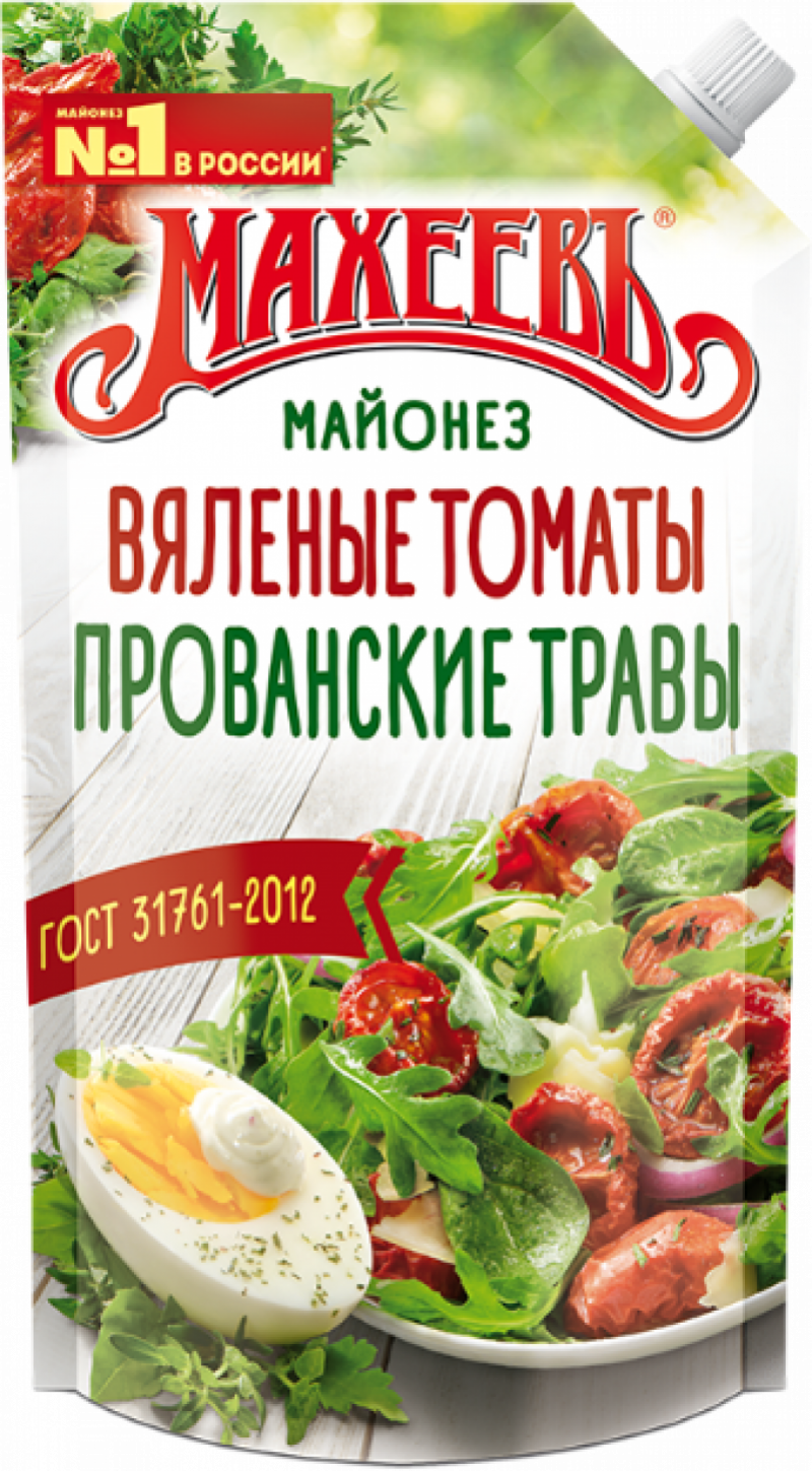 Майонез ТМ Махеевъ С вялеными томатами и прованскими травами 50,5% 380г
