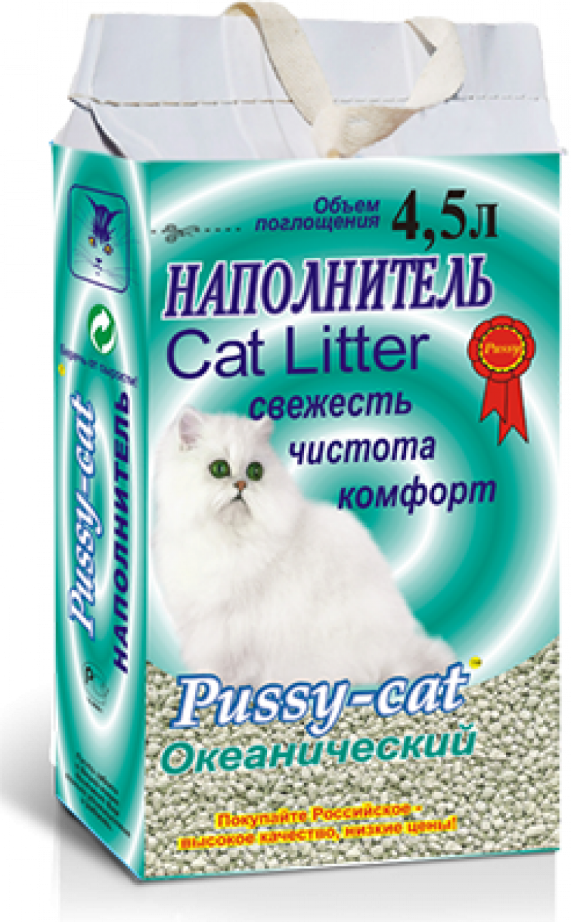 Наполнитель ТМ Pussy-cat океанический 4,5л