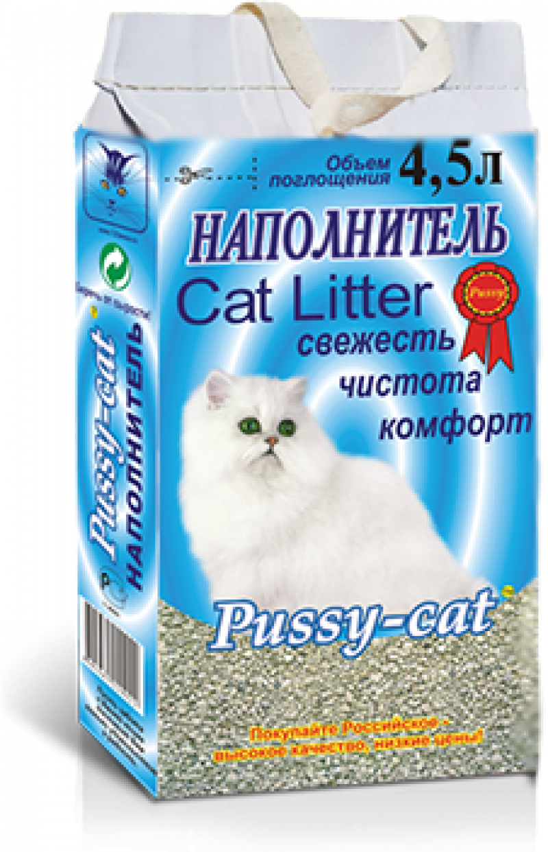 Наполнитель ТМ Pussy-cat стандарт цеолитовый (синий) 4,5л