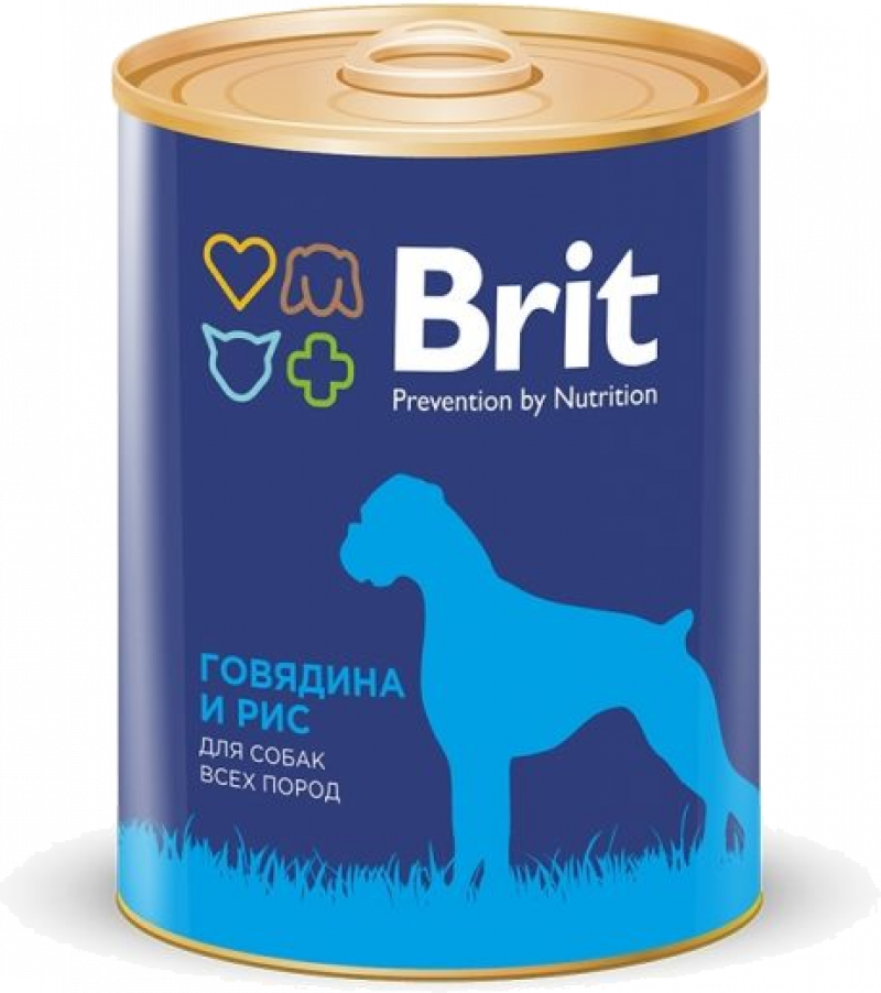 Корм для собак ТМ Brit Beef & Rice Говядина и рис 850г