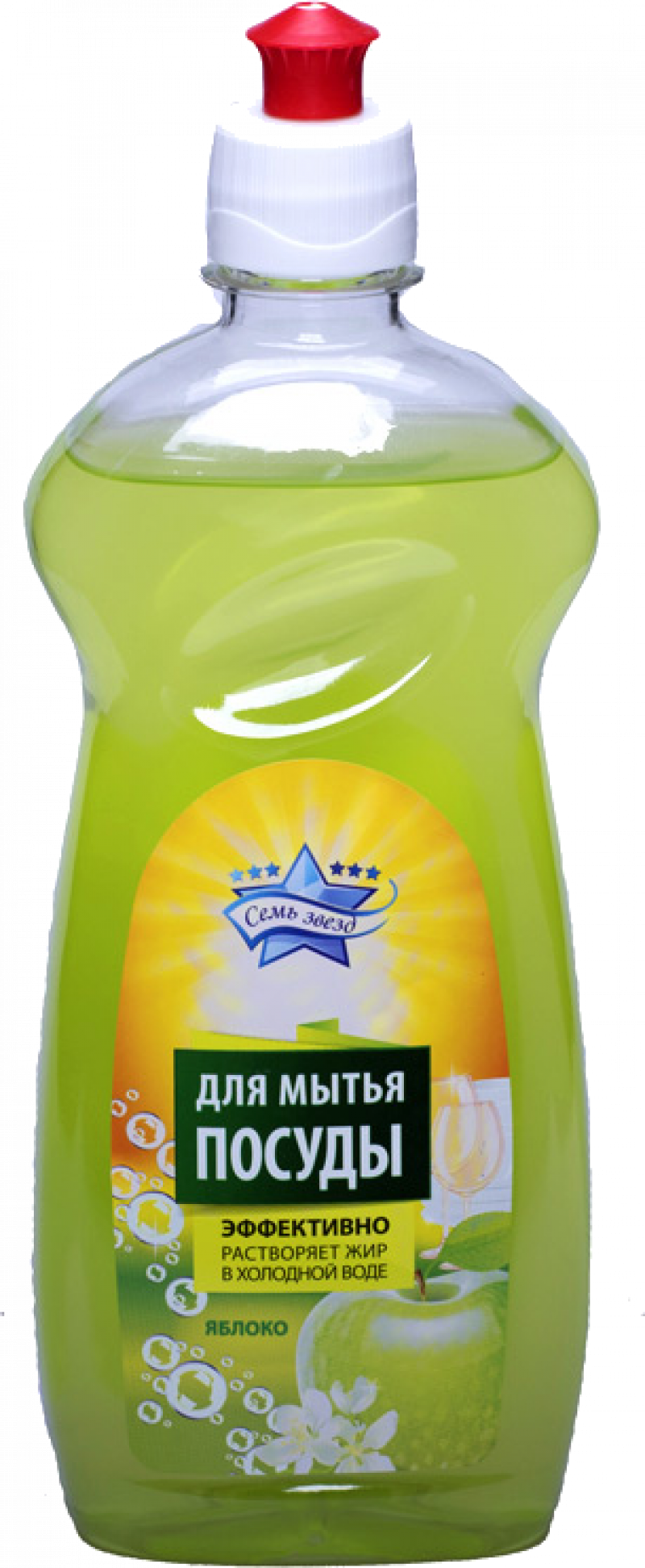 Средство для мытья посуды ТМ Семь звезд Яблоко 500мл
