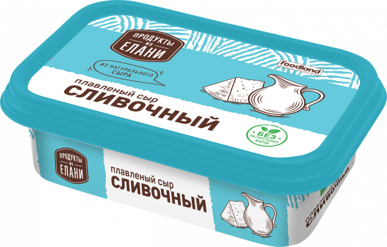 Сыр плавленый ТМ Продукты из Елани Сливочный 50% 180г