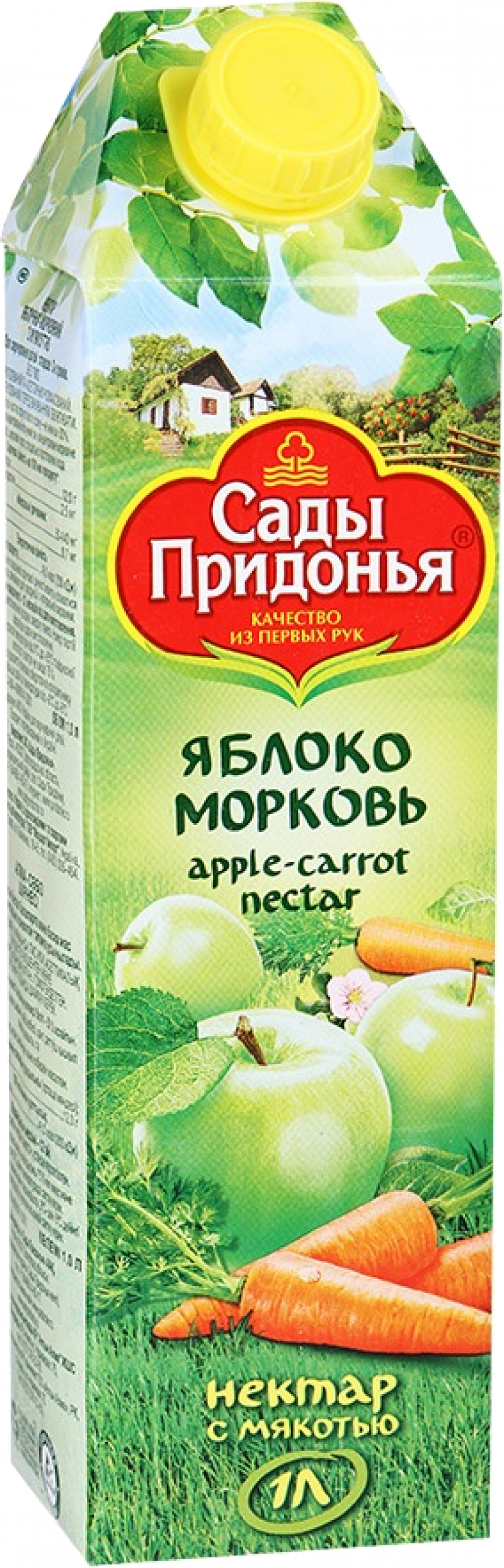 Сок 1,0л Сады Придонья нектар яблочно-морковный