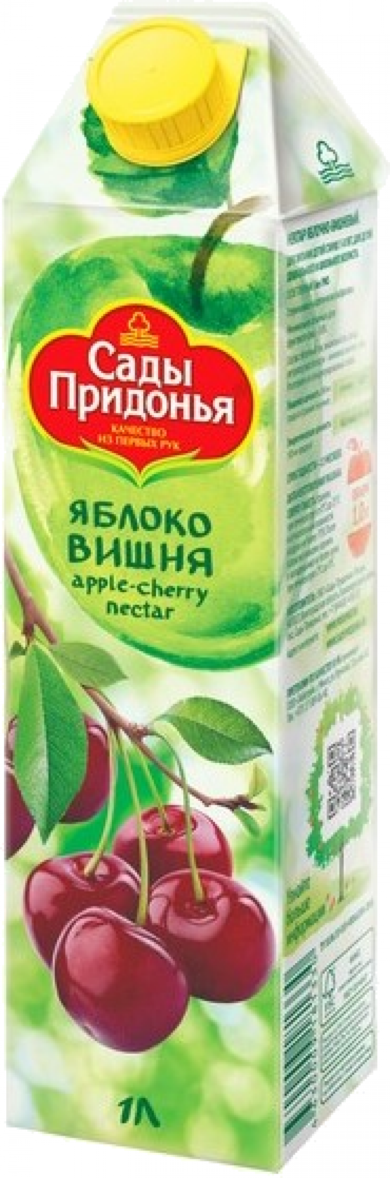 Сок 1,0л Сады Придонья нектар яблочно-вишневый