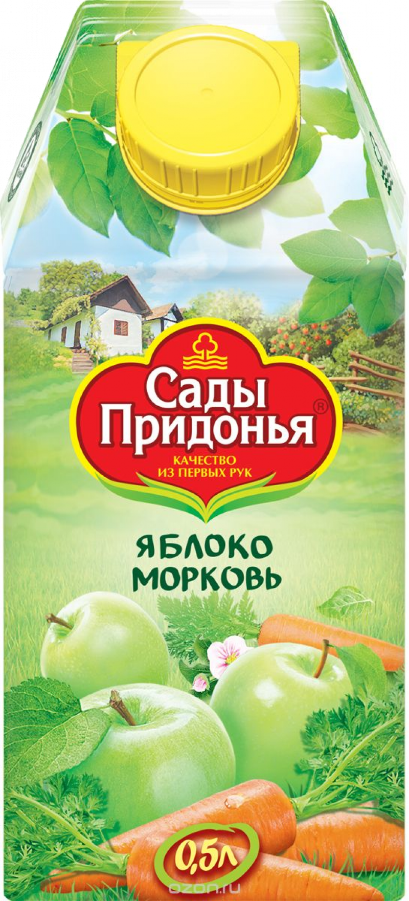 Сок 0,5л Сады Придонья нектар яблочно-морковный