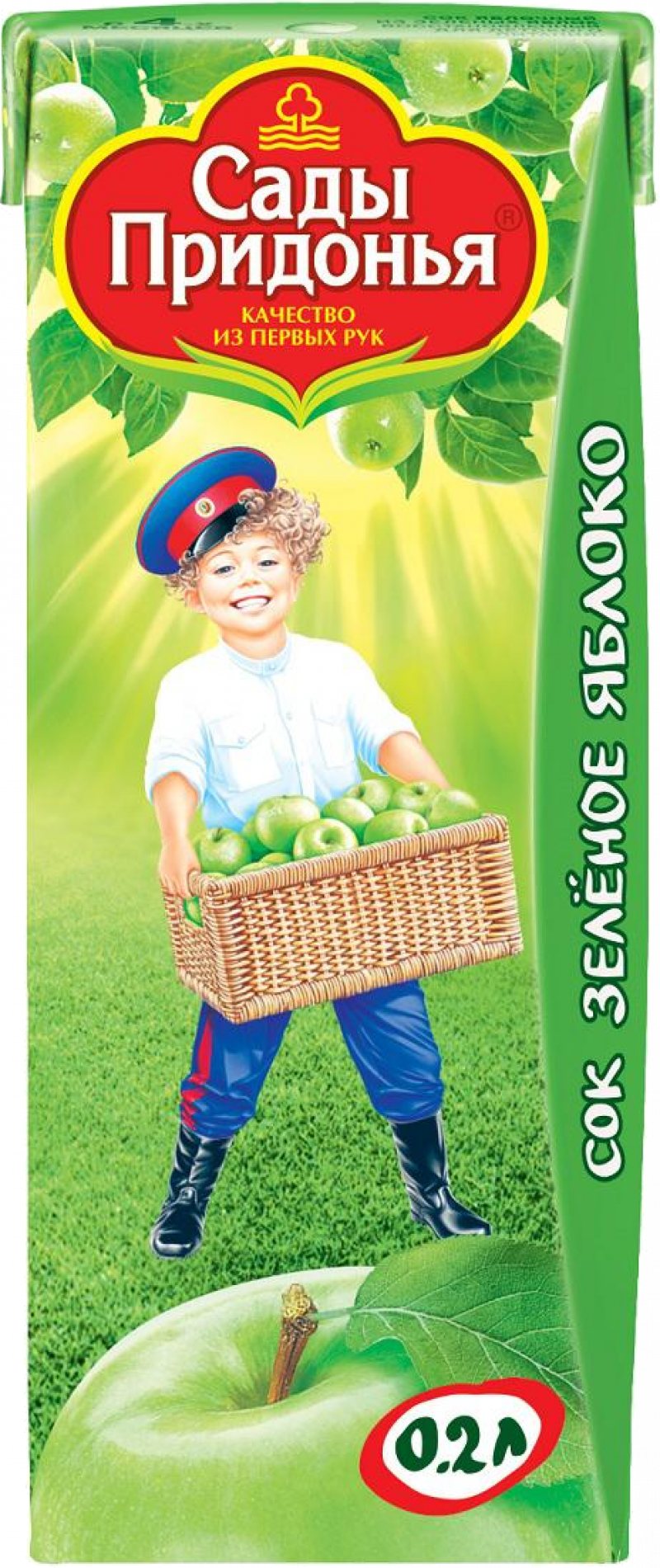 Сок 0,2л Сады Придонья сок из зеленых яблок